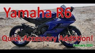 Yamaha R6 - Quick Accessory Addition! #shorts