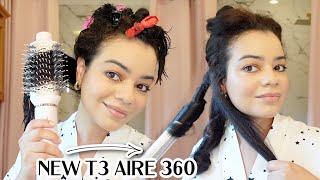 NEW T3 MICRO AIRE 360 ON CURLY HAIR!