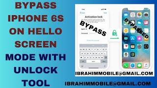 IPHONE 6S ICLOUD BYPASS WITH UNLOCK TOOL