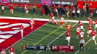 Kyle Monangai Responds Back With a TD vs. Illinois | Rutgers Football | 11/23/2024