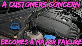 A Coolant Flush Request Turns Into A Major Failure Diagnosis!! VW Passat Head Gasket Diagnosis