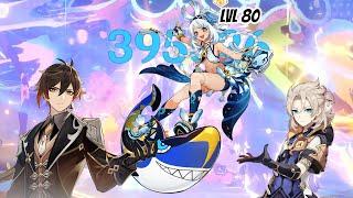 She is still lvl 80 bruh - C0 Mualani ft the Old Golden Duo | Genshin Impact