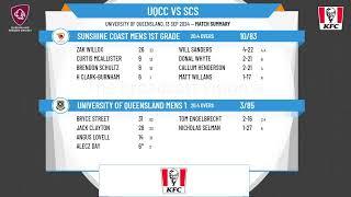 University of Queensland Mens 1st Grade v Sunshine Coast Mens 1st Grade