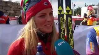 Oslo 2015: Interview with Therese Johaug and Marit Bjørgen after 30 km