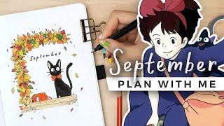 PLAN WITH ME: studio ghibli inspired!    september 2023 bullet journal setup