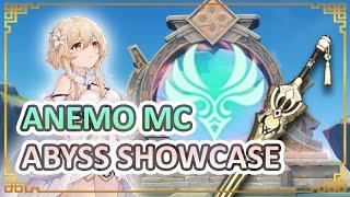 Lv70 Anemo MC Solo Abyss Floor 12 - 4 f2p Weapon Showcase and Builds