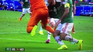 Robben penalty dive against Mexico