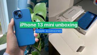 iPhone 13 mini / Blue 128GB / No Talking ASMR Unboxing / +Apple accessories