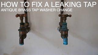 How to change the washer in a dripping tap