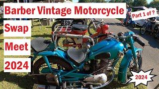 Barber Vintage Motorcycle SWAP MEET 2024 Part 1