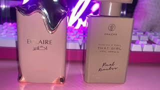 Eclaire by Lattafa and That Girl Viral Vanilla  Comparison and review