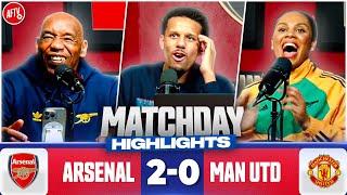 NO Gabriel, NO PROBLEM! | Match Day Highlights | Arsenal 2-0 Man United