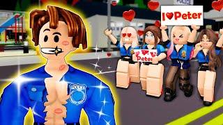 Cop Peter in ROBLOX Brookhaven RP - FUNNY MOMENTS.