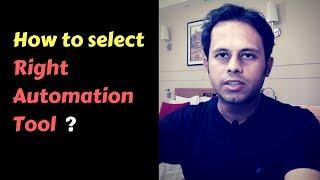 QnA Friday 39 - How to select Right Automation Tool ?