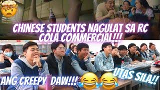 CHINESE STUDENTS REACT TO RC COLA and Jollibee Commercial/ANG CREEPY DAW! GULAT SILA!!