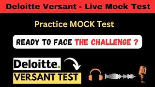 Deloitte Versant Mock Test | Deloitte Versant Practice Test | deloitte hiring 2025 | hire me plz