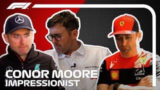 Impressionist Conor Moore Meets Ricciardo, Verstappen And More! | 2022 United States Grand Prix