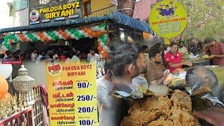 @PakodaBoyz Biryani grand opening @ Choolaimedu Chennai l Chicken Biryani Pakoda Vatlappam dessert