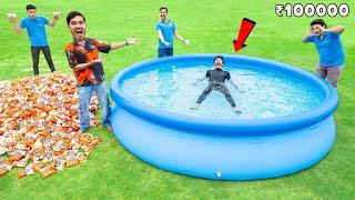 ₹100000 Unsinkable Swimming Pool- इस पूल में डूबना नामुमकिन है | Ft. Crazy XYZ *Holi Special *