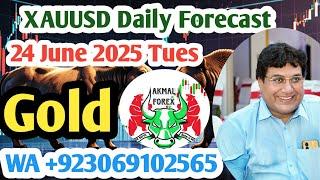 gold technical analysis today hindi 24june2025 | xauusd forex forecast oil prediction strategy news