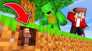 This Villager Became Tiny to Hide From Mikey and JJ in Minecraft (Maizen)