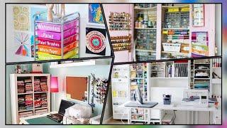 Modern Craft Room Setup Ideas l How to Organize Your Craft Supplies & Clean Up l #HomeDecor