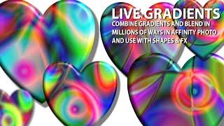 Affinity Photo : Live Gradients And Shapes Blending How TO