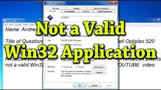 Causes and Fixes for "Not a Valid Win32 Application" - Ask a Tech #20