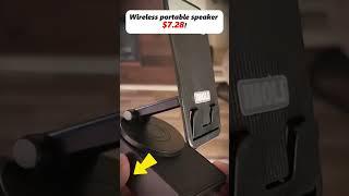 3-in-1 Bluetooth Speaker with Power Bank, LED Lights & Phone Holder