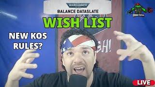 Orks Balance Update Wish List