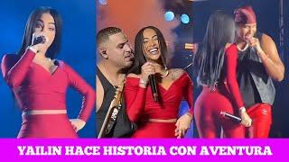 yailin rompió en concierto de aventura cantando en vivo