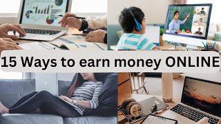 15 Ways to earn money online | Simple & Aesthetic Ideas in 2024 | #onlineearning   #businessideas