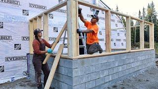 Laying a Concrete Block Wall | Framing the Seed Room