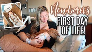 NEWBORN'S FIRST DAY OF LIFE! *ALONE AT THE HOSPITAL*