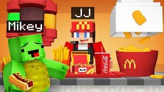 JJ and Mikey Opened a Modern MCDONALDS - Maizen Minecraft Animation