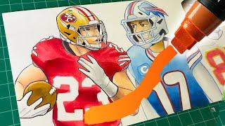 NFL STARS Drawn In EPIC Art Styles! ️ 