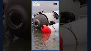 New video from the U S  Coast Guard shows the wreckage of the OceanGate Titan submersible