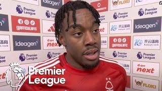 Anthony Elanga reacts to Nottingham Forest going fourth in the Premier League table | NBC Sports