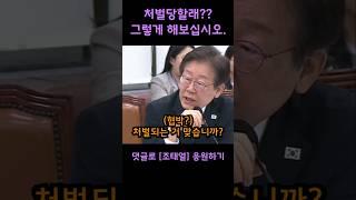 너도 처벌당할래?? 협박하자 "그렇게 해보십시오." 라는 당당한 조태열 외교부장관