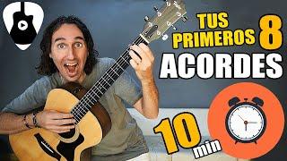 Como tocar guitarra fácil! Aprende 8 acordes básicos en 10 minutos!