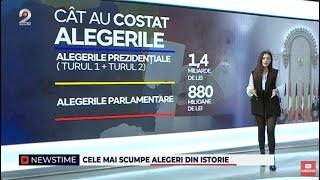 NEWSTIME (22.11.2024) - Viitorul tarii se alege pe bani multi! Cele mai scumpe alegeri din istorie