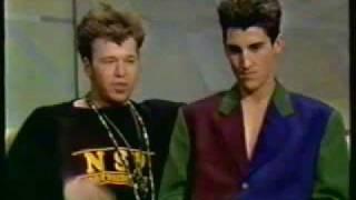 NKOTB - 1st UK TV Interview The Barn- funny