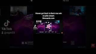 viewer got back to back max win on Pkle stream #pkle #watchgamestv #slots #wrewards #casino