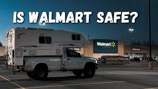 SCARY Situation at WALMART Living in My Truck Camper