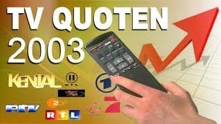 Einschaltquoten  2003 bis 2004 Gfk Mediadaten (RTL,RTL2,Pro7,ZDF,Sat.1,Kabel1,Vox)