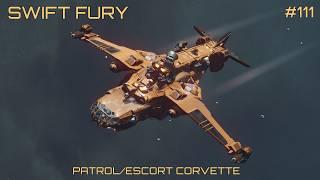 Starfield - SWIFT FURY, Class A Patrol/Fleet Escort Corvette... #starfieldships  #starfield