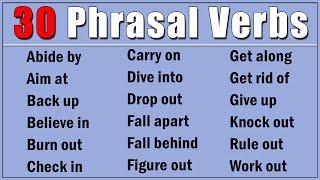 30 MUST-KNOW English Phrasal Verbs for Everyday Conversation