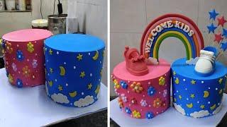 Yummy Twins Birthday Cake Decorating Ideas |Twins Birthday Cake |Twins Girl and Boy Birthday Cake