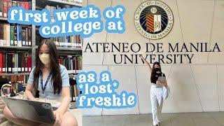 FIRST WEEK OF COLLEGE / UNI VLOG  (freshman year week in my life at ateneo) | Alyssa Lyanne