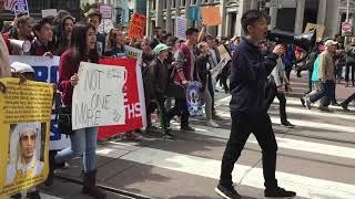 #MarchForOurLives San Francisco - Chanting Hey, Hey NRA...How Many Kids Did You Kill Today?